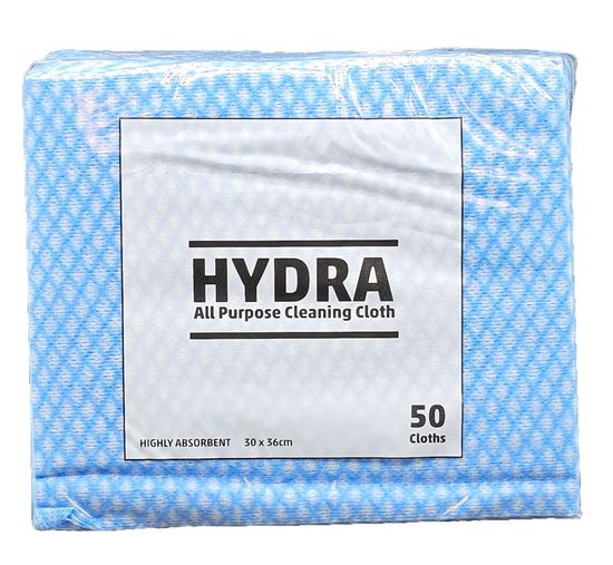 Picture of Hydra All Purpose Cloth Semi Disposable 35x37cm Blue -(50)