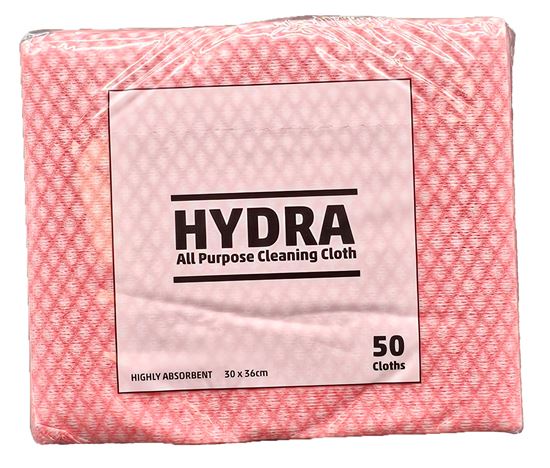 Picture of Hydra All Purpose Cloth Semi Disposable 35x37cm-Red (50)