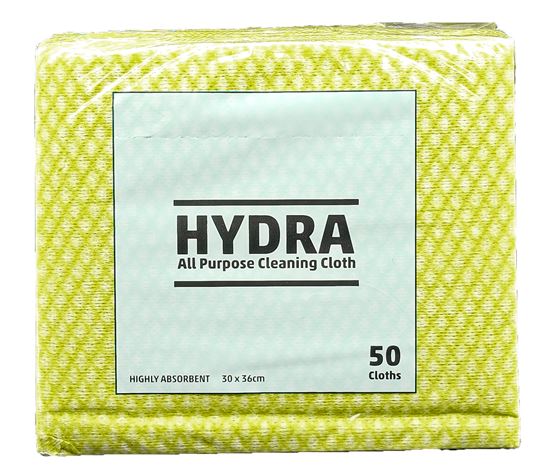 Picture of Hydra All Purpose Cloth Semi Disposable 35x37cm-Yellow (50)